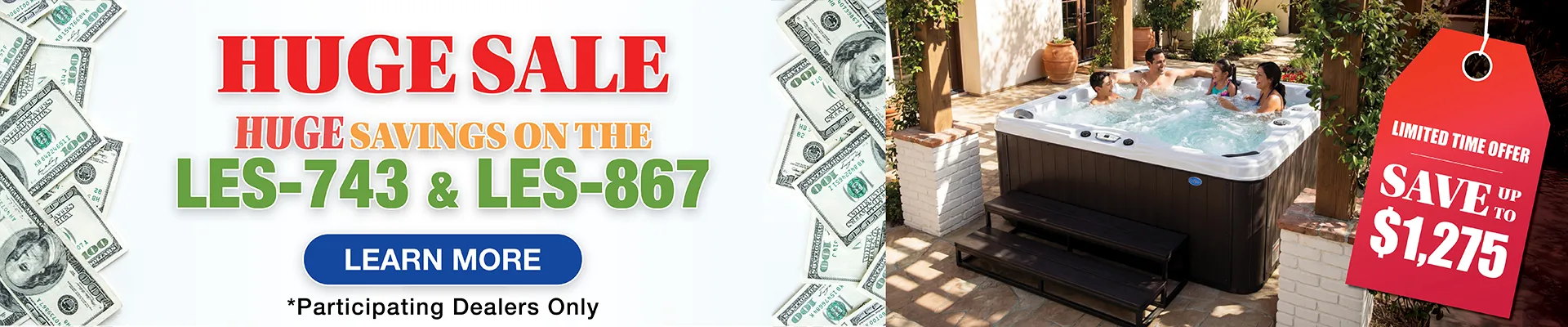 Calspas hot tub being used in a family setting - Mccook